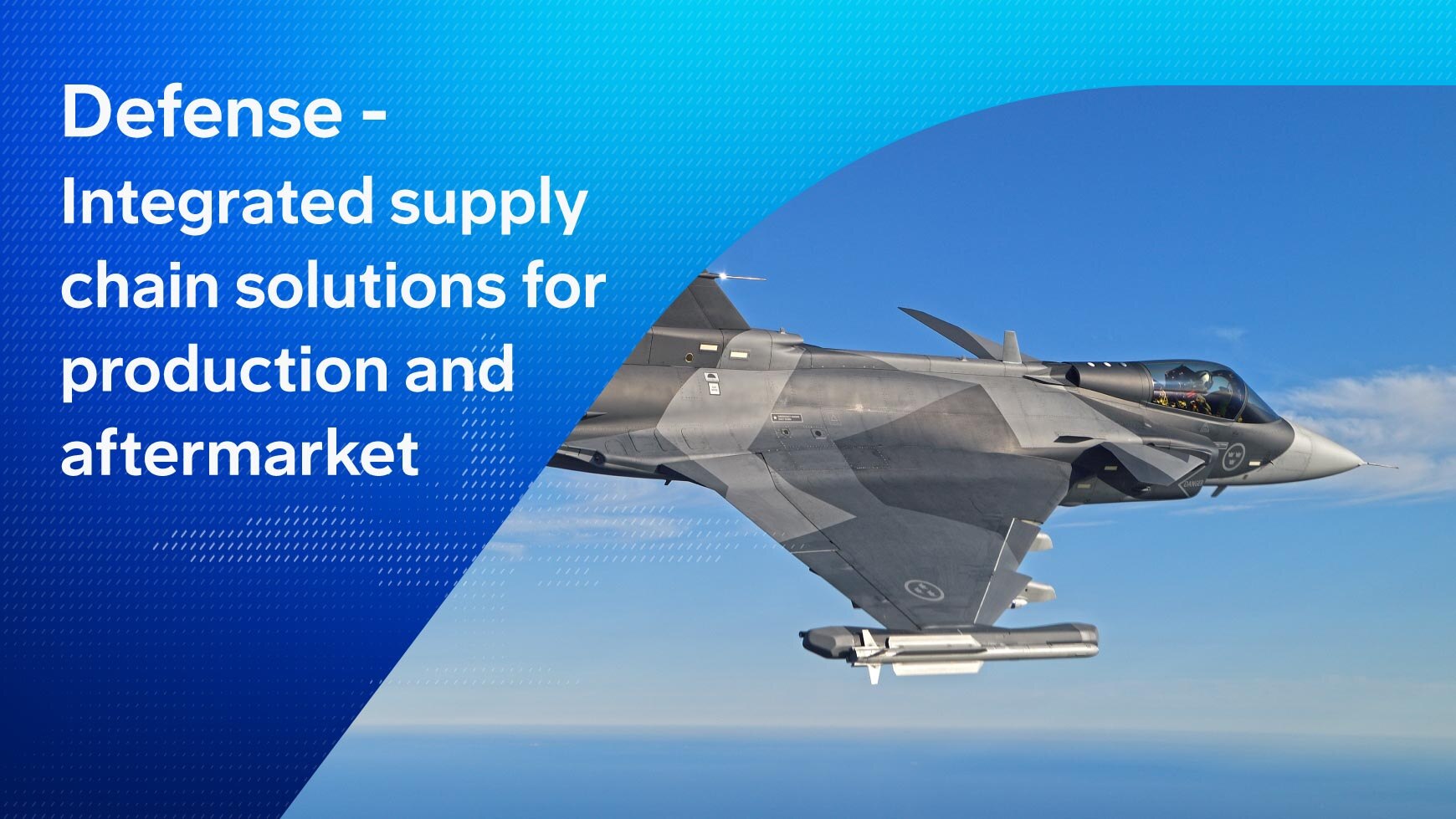 Defense - Integrated supply chain solutions for production and aftermarket