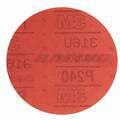 Stikit™ Abrasive Disc, Aluminum Oxide, PSA, Paper, 6 in Dia, Red, Medium, P240 Grit