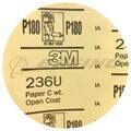 Stikit™ Disc Roll, Aluminum Oxide, PSA, Paper, 6 in Dia, Gold, Coarse, P180 Grit