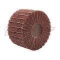 Scotch-Brite™ Wheel, 3 in Dia, 1-3/4 in W, Red, Aluminum Oxide, P180, X -Weight, 1/4 in