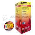 Scotch® Vinyl Color Coding Electrical Tape 35, 3/4 in x 66 ft, Red, 10 rolls/carton, 100 rolls/Case