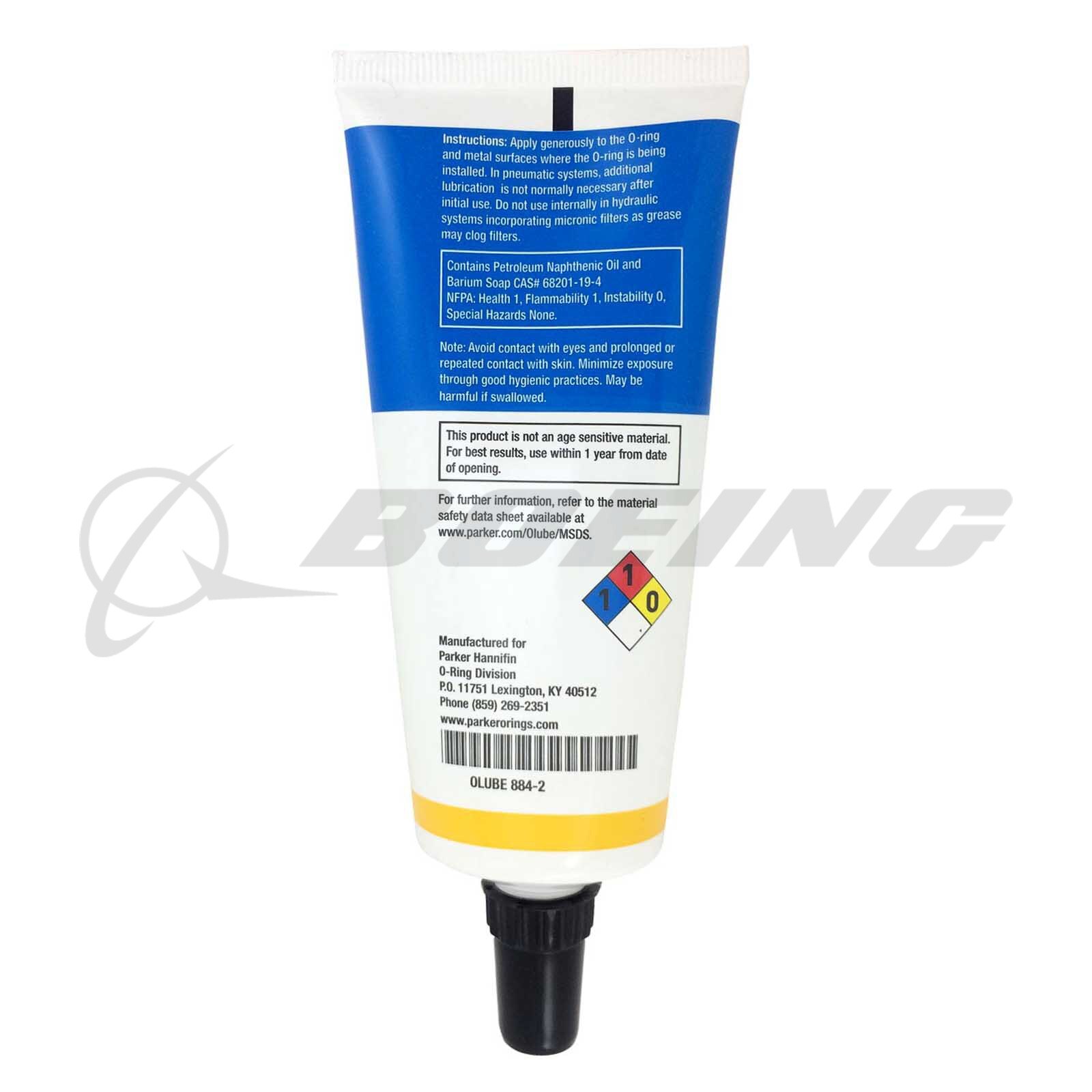 0LUBE884-2=33 Parker Hannifin Aviation LUBRICANT: ORING,PETROLEUM  BASED,2OZ, NO CERTS-Boeing
