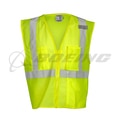 Kishigo® Lime 3 Pocket Zipper Mesh Vest - 2X-Large 1085-2X