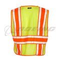Kishigo® Lime 4 Season Adjustable Mesh Breakaway Vest - 2X/4X Large 1166BA2X4X