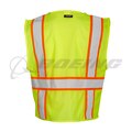 Kishigo® Lime All Mesh Contrast Vest - Large 1195L