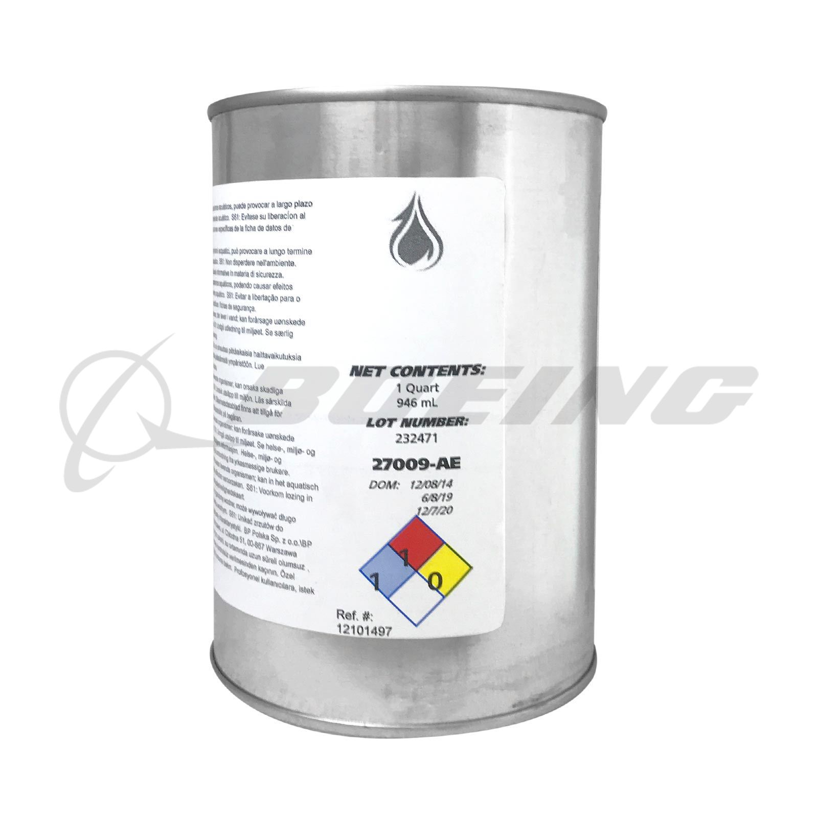 27009AECD=71 Castrol Industrial Aviation HYD FLUID: SYNTHETIC,QT, BRAYCO  MICRONIC 882-Boeing