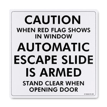 414A4610-20 Marker, Caution When Red Flag Shows In Window 414A4610-20 Marker, Caution When Red Flag Shows In Window