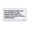 414U5099-62 Marker, This Attendant Seat Must Be 414U5099-62 Marker, This Attendant Seat Must Be