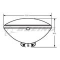 LAMP: INCANDESCENT,SEALED BEAM,28V,600W