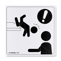 Boeing 471W0002-172 Marker-Caution To Prevent Falling Plea Boeing 471W0002-172 Marker-Caution To Prevent Falling Plea