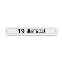 Boeing 862Z5120-1907 Pax Cabin Seat Row Marker-Outboard Left Hand Boeing 862Z5120-1907 Pax Cabin Seat Row Marker-Outboard Left Hand