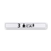 Boeing 862Z5120-305 Pax Cabin Seat Row Marker-Outboard Left Hand Boeing 862Z5120-305 Pax Cabin Seat Row Marker-Outboard Left Hand