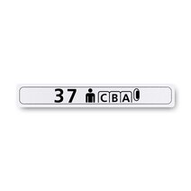 Boeing 862Z5120-3707 Pax Cabin Seat Row Marker-Outboard Left Hand Boeing 862Z5120-3707 Pax Cabin Seat Row Marker-Outboard Left Hand