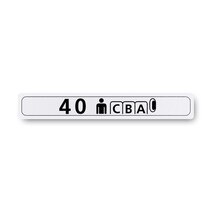 Boeing 862Z5120-4007 Pax Cabin Seat Row Marker-Outboard Left Hand Boeing 862Z5120-4007 Pax Cabin Seat Row Marker-Outboard Left Hand