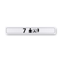 Boeing 862Z5120-701 Pax Cabin Seat Row Marker-Outboard Left Hand Boeing 862Z5120-701 Pax Cabin Seat Row Marker-Outboard Left Hand