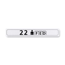 Boeing 862Z5220-2233 Pax Cabin Seat Row Marker-Centerline Boeing 862Z5220-2233 Pax Cabin Seat Row Marker-Centerline
