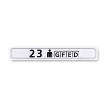 Boeing 862Z5220-2429 Pax Cabin Seat Row Marker-Centerline Boeing 862Z5220-2429 Pax Cabin Seat Row Marker-Centerline