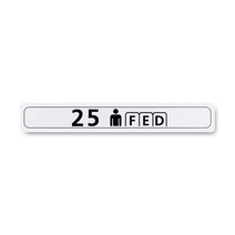 Boeing 862Z5220-2530 Pax Cabin Seat Row Marker-Centerline Boeing 862Z5220-2530 Pax Cabin Seat Row Marker-Centerline
