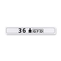 Boeing 862Z5220-3633 Pax Cabin Seat Row Marker-Centerline Boeing 862Z5220-3633 Pax Cabin Seat Row Marker-Centerline