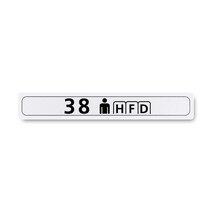 Boeing 862Z5220-3929 Pax Cabin Seat Row Marker-Centerline Boeing 862Z5220-3929 Pax Cabin Seat Row Marker-Centerline