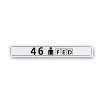 Boeing 862Z5220-4629 Pax Cabin Seat Row Marker-Centerline Boeing 862Z5220-4629 Pax Cabin Seat Row Marker-Centerline