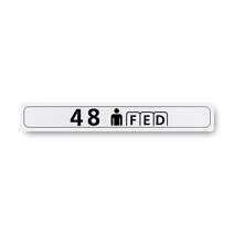 Boeing 862Z5220-4829 Pax Cabin Seat Row Marker-Centerline Boeing 862Z5220-4829 Pax Cabin Seat Row Marker-Centerline