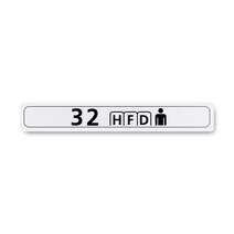 Boeing 862Z5320-3233 Pax Cabin Seat Row Marker-Centerline Boeing 862Z5320-3233 Pax Cabin Seat Row Marker-Centerline