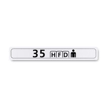 Boeing 862Z5320-3533 Pax Cabin Seat Row Marker-Centerline Boeing 862Z5320-3533 Pax Cabin Seat Row Marker-Centerline