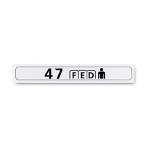 Boeing 862Z5320-4729 Pax Cabin Seat Row Marker-Centerline Boeing 862Z5320-4729 Pax Cabin Seat Row Marker-Centerline