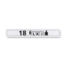 Boeing 862Z5420-1874 Pax Cabin Seat Row Marker-Outboard Right Hand Boeing 862Z5420-1874 Pax Cabin Seat Row Marker-Outboard Right Hand