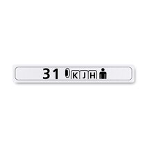 Boeing 862Z5420-3171 Pax Cabin Seat Row Marker-Outboard Right Hand Boeing 862Z5420-3171 Pax Cabin Seat Row Marker-Outboard Right Hand