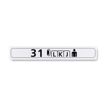 Boeing 862Z5420-3174 Pax Cabin Seat Row Marker-Outboard Right Hand Boeing 862Z5420-3174 Pax Cabin Seat Row Marker-Outboard Right Hand