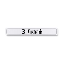 Boeing 862Z5420-334 Pax Cabin Seat Row Marker-Outboard Right Hand Boeing 862Z5420-334 Pax Cabin Seat Row Marker-Outboard Right Hand