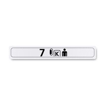 Boeing 862Z5420-709 Pax Cabin Seat Row Marker-Outboard Right Hand Boeing 862Z5420-709 Pax Cabin Seat Row Marker-Outboard Right Hand