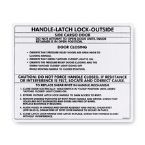 Boeing BAC27EBY308 Marker, Cargo Door Instruction Boeing BAC27EBY308 Marker, Cargo Door Instruction