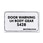 Boeing BAC27EEL22636 Aluminum Marker, Door Warning Left Hand Body GE Boeing BAC27EEL22636 Aluminum Marker, Door Warning Left Hand Body GE