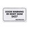 Boeing BAC27EEL22637 Aluminum Marker, Door Warning Right Hand Body GE Boeing BAC27EEL22637 Aluminum Marker, Door Warning Right Hand Body GE