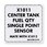 Aluminum Foil Marker, X1011 Center Tank Aluminum Foil Marker, X1011 Center Tank