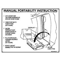 Boeing BAC27EPPS3572 Placard, Manual Portability Instruction Boeing BAC27EPPS3572 Placard, Manual Portability Instruction