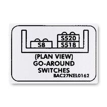 Boeing BAC27NEL0162 Vinyl Marker Boeing BAC27NEL0162 Vinyl Marker