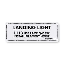 Aluminum Foil Marker, Landing Light L113 Aluminum Foil Marker, Landing Light L113