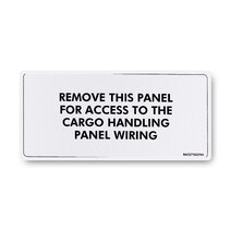 Boeing BAC27TEX2966 Polyester Marker, Remove This Panel For Boeing BAC27TEX2966 Polyester Marker, Remove This Panel For