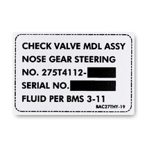 BAC27THY-19 Aluminum Marker BAC27THY-19 Aluminum Marker