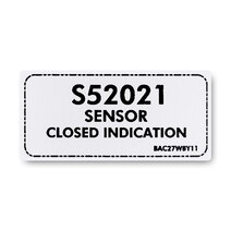 BAC27WBY11 Marker-S52021 Sensor Closed Indication BAC27WBY11 Marker-S52021 Sensor Closed Indication