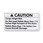 Boeing BAC27WCA171 Polyester Marker - Caution Restricted Boeing BAC27WCA171 Polyester Marker - Caution Restricted