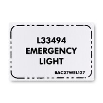 Boeing BAC27WEL127 Marker Vinyl, L33494 Emergency Light Boeing BAC27WEL127 Marker Vinyl, L33494 Emergency Light