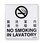 Boeing BAC29PPS19820 Marker - No Smoking In Lavatory Boeing BAC29PPS19820 Marker - No Smoking In Lavatory