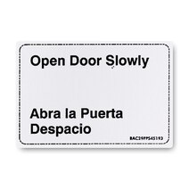 Boeing BAC29PPS45193 Marker, Open Door Slowly/(English/Mexican Spanish) Boeing BAC29PPS45193 Marker, Open Door Slowly/(English/Mexican Spanish)