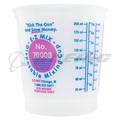 E-Z MIX 70008 Disposable Graduated Display Paint Mixing Cup, 1/2 pt, Plastic, Clear