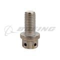 MS9575-06 Drilled Head Machine Bolt, 1/4-28, UNJF Thread Length L Thread, 1/2 in L